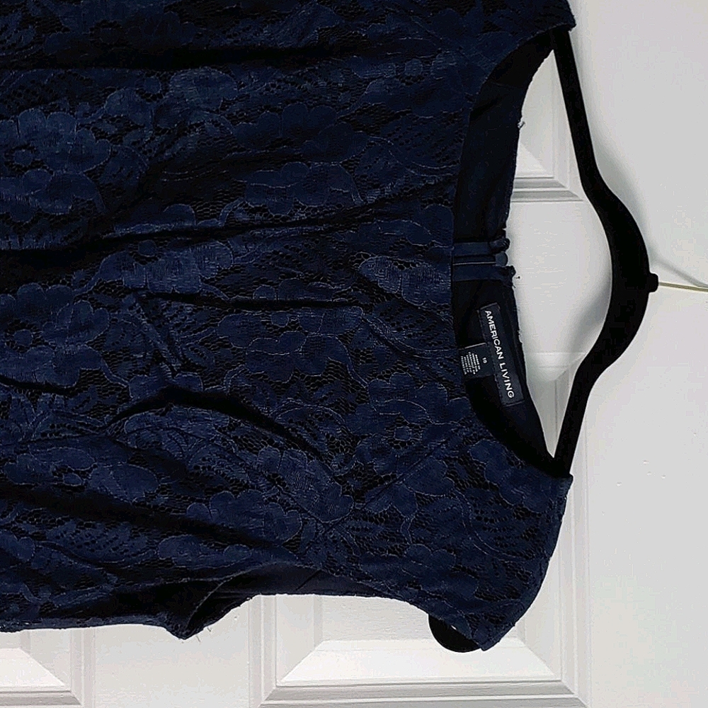 Blue lace dress